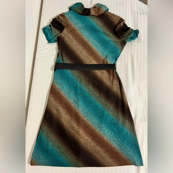 Robbie Bee Signature Cowl Neck Ruched Short Sleeve Dress Sz PM - Picture 9 of 13